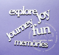 Journey, Fun, Memories, Joy, Explore - leikekuviopakkaus