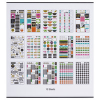 Agenda 52 Foiled Sticker Pack: Color Pop -tarrakirja