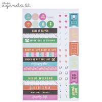Agenda 52 Foiled Sticker Pack: Everyday Phrases Bold -tarrakirja