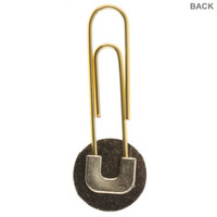 Flea Market Fancy Paper Clips: Gold Marble