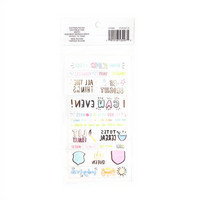 Recollections Planner Stickers:  Lollipalooza Words & Phrases Clear Stickers- tarrapakkaus