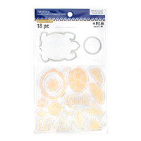 Coastal Village: Seaturtle stamps & dies -setti