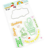 Cheeky Modern Pop stamps & dies: Cactus -setti