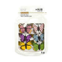 Backyard Table Butterflies: Pastel