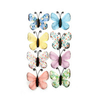 Backyard Table Paper Butterflies: Printed & Pastel