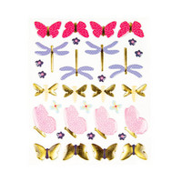 Backyard Table Butterfly Epoxy Stickers