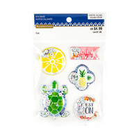Coastal Village Shaker Stickers: Tropical