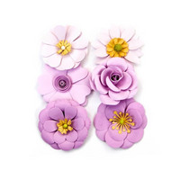 Backyard Table Medium Paper Flowers: Lavender