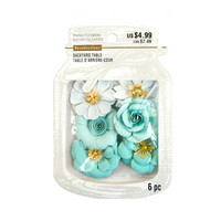 Backyard Table Medium Paper Flowers: Mint