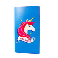 Large Traveler Notebook: Modern Pop Unicorn