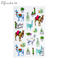 Agenda 52 Foiled Sticker Pack: Funky Trend -tarrakirja