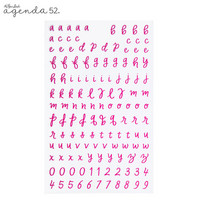 Agenda 52 Foiled Sticker Pack: Alpha Assortment -tarrakirja