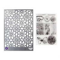Finnabair Stamps & Stencil: Flowers on the Deck