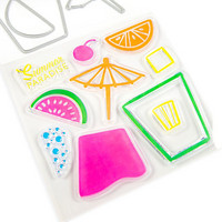 Pool-Riffic stamps & dies: Drinks -setti