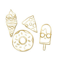 Recollection Embossed Chipboard Icons: Food