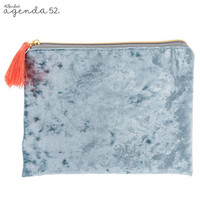 Mint Velvet Zippered Pouch