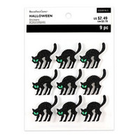 Halloween Glitter Stickers: Cats