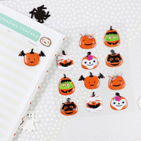Halloween Puffy Stickers: Masked Pumpkins