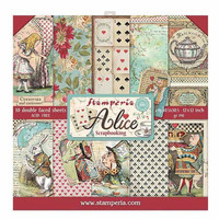 Stamperia: Alice 12 x 12 paperikokoelma