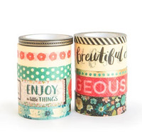 Craft Smart Washitube: Blooming Floral