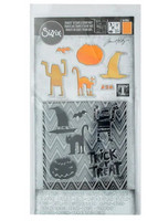 Tim Holtz Framelits with stamps & Texture Fades: Trick or Treat #2
