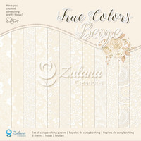 Zulana Creations: True Colors Beige 12x12 - paperikokoelma