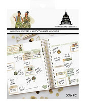 Capitol Chic Design Monthly Sticker Book: Camo - tarrakirja