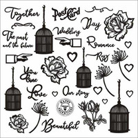 13arts Chipboard : Rosalie 12x12   - chipboardkuvioarkki