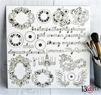 13arts Chipboard : Victoriana 12x12   - chipboardkuvioarkki