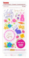 Craft Smart Clear stamps: Hello Spring  - leimasinsetti