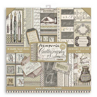 Stamperia: Calligraphy 12 x 12 paperikokoelma