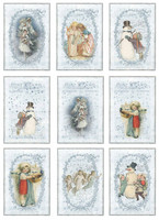 Reprint: Vintage Christmas Collection A4 - korttikuvakokoelma