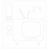 Sizzix Bigz: Retro Tv -stanssi