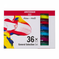 Amsterdam iso akryylivärilajitelma  36 väriä / 20ml