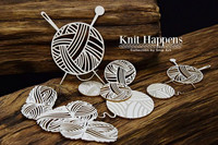SnipArt: Knit Happens - Balls of wool set  - leikekuviopakkaus