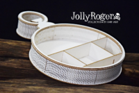SnipArt: Jolly Roger - Pocket Watch Shadowbox 3D - leikekuviopakkaus