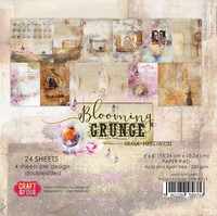 Craft & You Design: Blooming Grunge 12x12 - paperikokoelma
