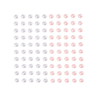 Adhensive Pearls : Pink & White  5 mm