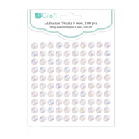 DP Craft Adhesive Pearls : Opalescent White 8mm