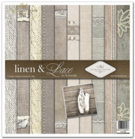 ITD Collection: Linen & Lace 12x12- paperikokoelma