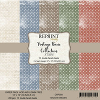 Reprint: Vintage Basic Collection -Stars 12x12 kokoelma