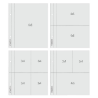 Simple Stories: Sn@p Flipbook 6x8  Pocket Pages Multipack - täyttöpakkaus
