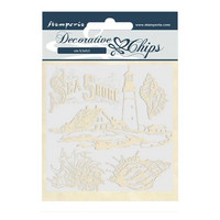 Stamperia Decorative Chips: Romantic Sea Shore - chipboard leikkeet