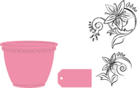 Collectables: Flowerpot -stanssisetti