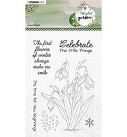 Studio Light: Winter Garden - Snowdrops #158 Clear Stamps A5 - leimasinsetti