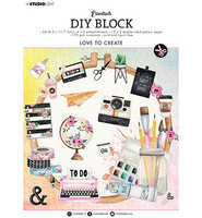 Studio Light DIY Block : Love To Create #16 -askartelulehtiö