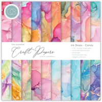 CC Essential Craft Papers 6 x 6 : Ink Drops - Candy