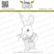 Lesia Zgharda Design: Bunny with scarf - leimasin