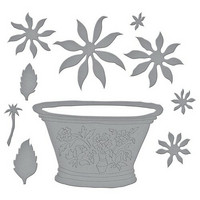 Spellbinders: Cactus Dahlia and Ornamental Garden Pottery - stanssisetti
