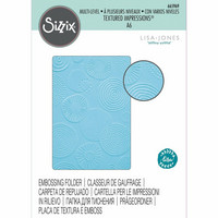 Sizzix 3D Texture Fades: Abstract Rounds  -kohokuviointikansio